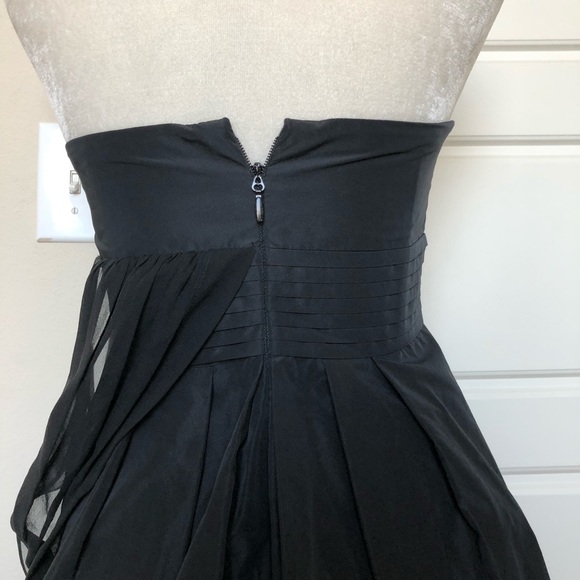 BCBG Max Azria Black Strapless Formal Dress Size 4 - Picture 6 of 8